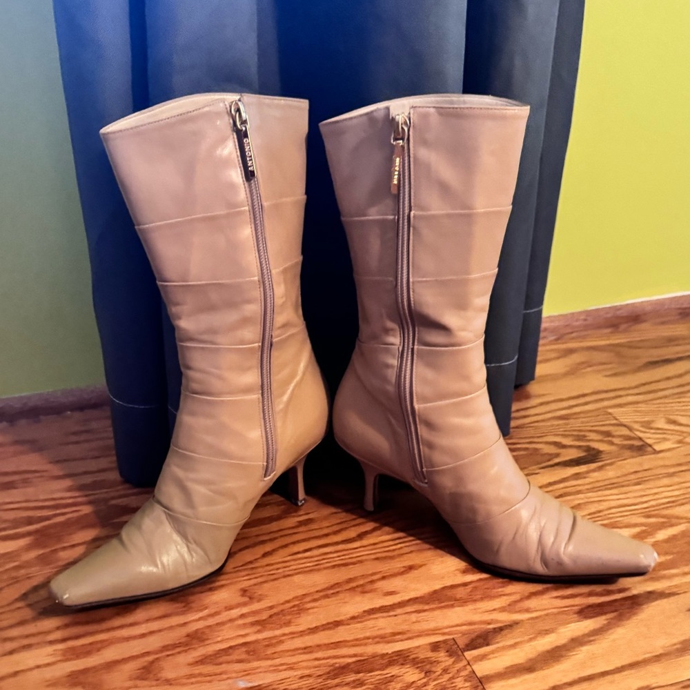 Antonio Melani Leather Boots Size 6